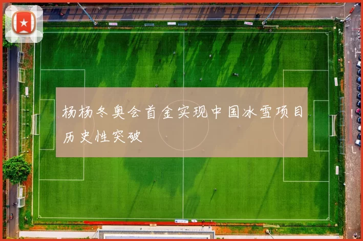 杨杨冬奥会首金实现中国冰雪项目历史性突破